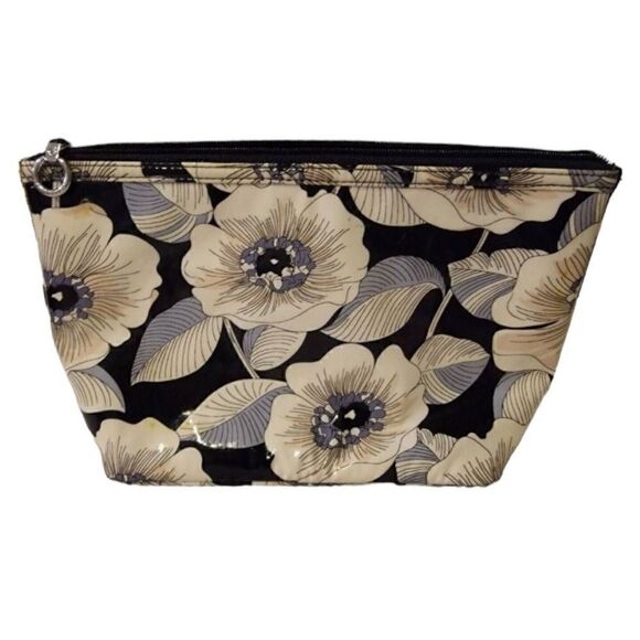 Vera Bradley Camilla Clear Plastic Cosmetic Bag Toiletry Makeup Pouch Retired - Picture 1 of 7